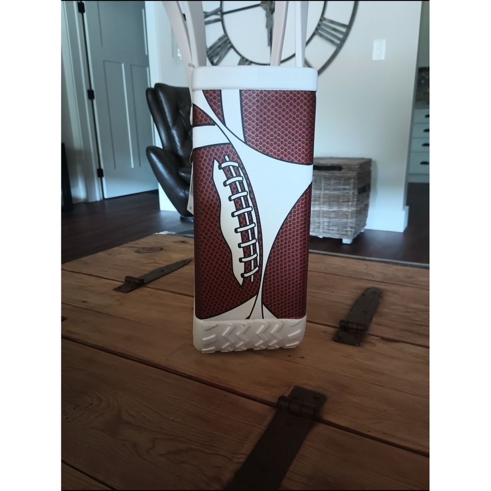 BOGG BAG Football Print Tote W/Clear Plastic Zip Pouch Size M Game Time Team Mom - Picture 9 of 9